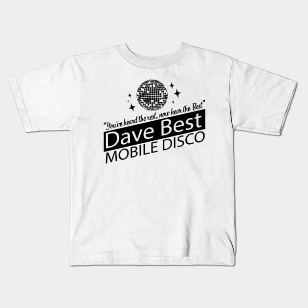 Dave Best Mobile Disco Kids T-Shirt by Meta Cortex